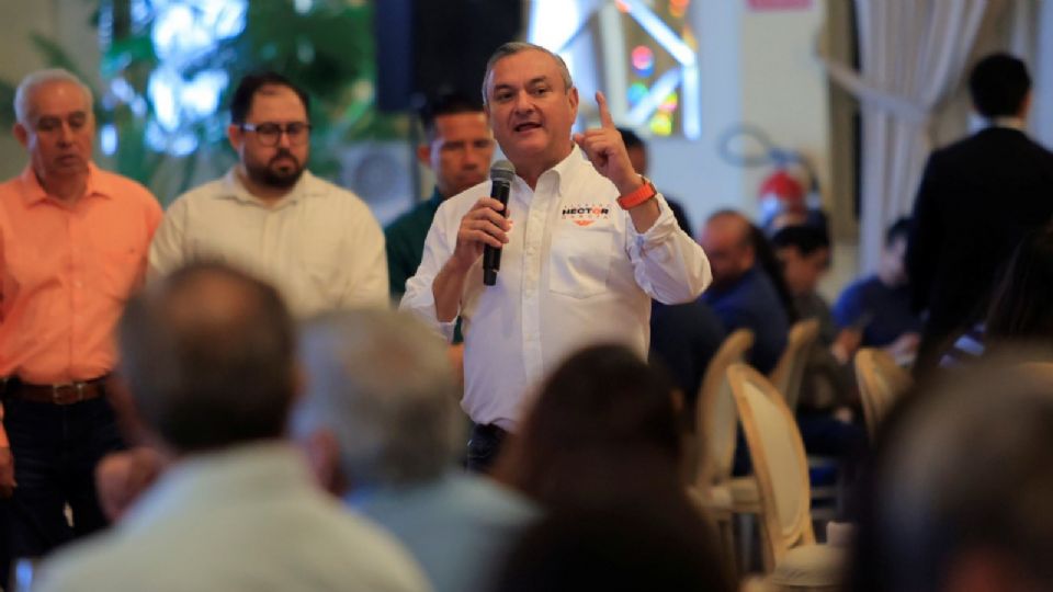 Héctor García, candidato de Movimiento Ciudadano a la alcaldía de Monterrey.