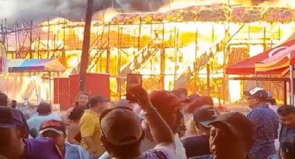 Incendio destruye plaza de toros recién inaugurada en Yucatán