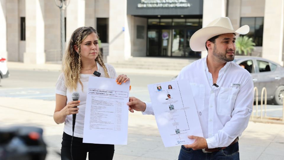 Roberta Carrillo y Glen Zambrano, candidatos a diputados locales por Movimiento Ciudadano.