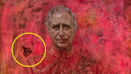 ¿Qué significa la mariposa en el retrato oficial del Rey Carlos III?
