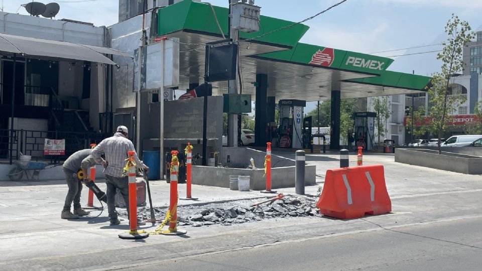 Trabajos en Centrito Valle en San Pedro.