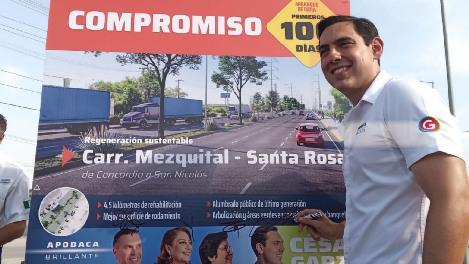 César Garza Arredondo, candidato de Fuerza y Corazón por Nuevo León a la alcaldía de Apodaca.