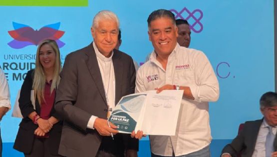 Víctor David Guerrero firma compromiso por la paz en San Nicolás