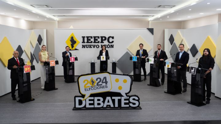 Candidatos se lanzan críticas durante debate por Monterrey