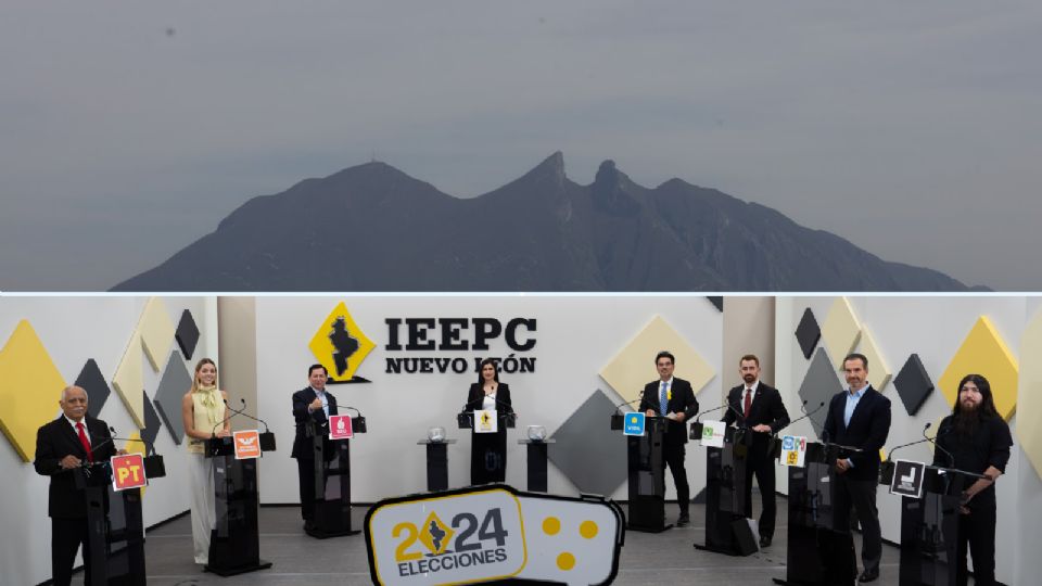 Debate entre los candidatos a la alcaldía de Monterrey.