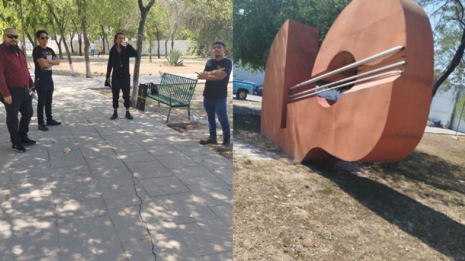 Asistentes a reunión de culto satánico en Parque Fundidora.