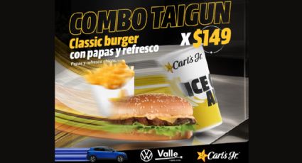 ¡Carl´s Jr. Lanza Combo Taigun!