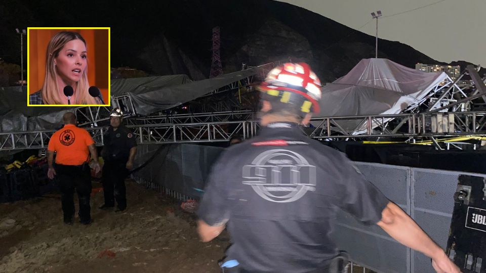 Mariana Rodríguez se pronuncia ante el desplome del escenario en el cierre de campaña de Lorenia Canavati en San Pedro.