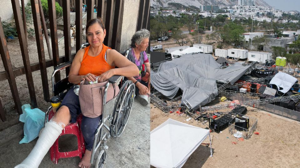 Martina Carreón, sobreviviente del colapso del escenario en San Pedro.