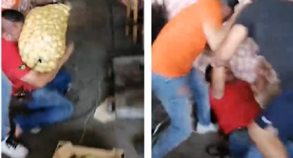 Golpean brutalmente a comerciante en el Mercado de Abastos San Nicolás