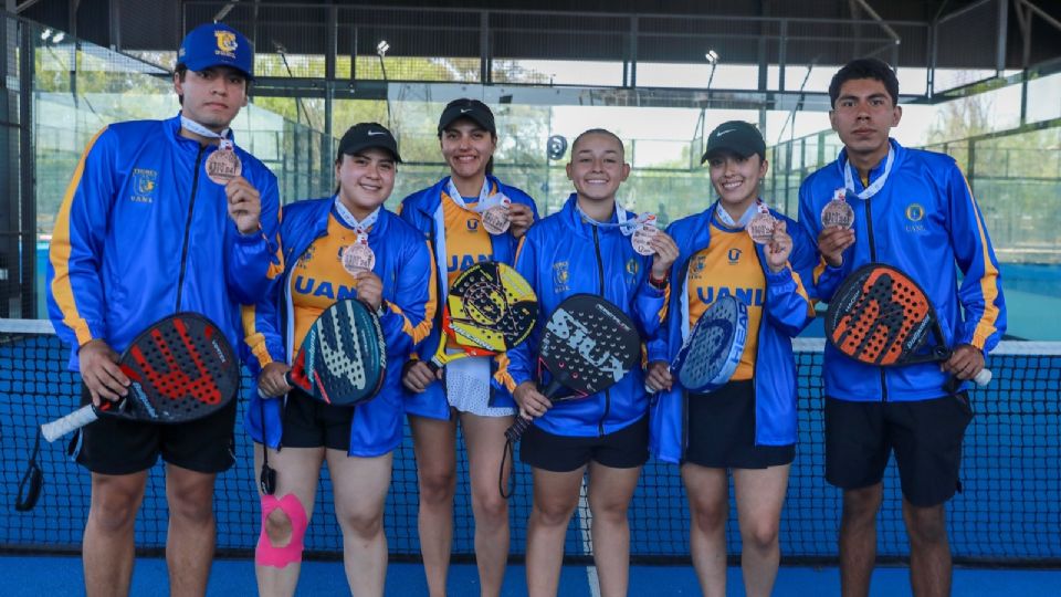 Los representantes de la UANL en padel que conquistaron medalla en la Universiada Nacional Aguascalientes 2024