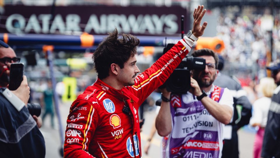 Charles Leclerc tiene la Pole en Mónaco.