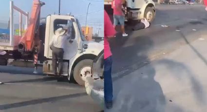 Video: 'Maderito' sufre caía tras subirse a tráiler en Monterrey