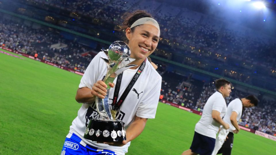 Diana Evangelista es parte de los tres títulos de Liga MX Femenil con Rayadas.