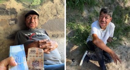 Indigente que recibió 100 mil pesos se gastó el dinero en un día; influencer le 'reclama'