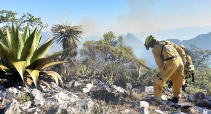 Luvia ayuda a controlar al 100% incendios forestales en NL: Protección Civil