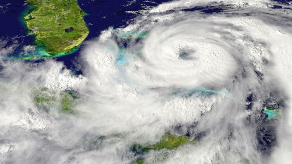 Huracán visto desde el espacio