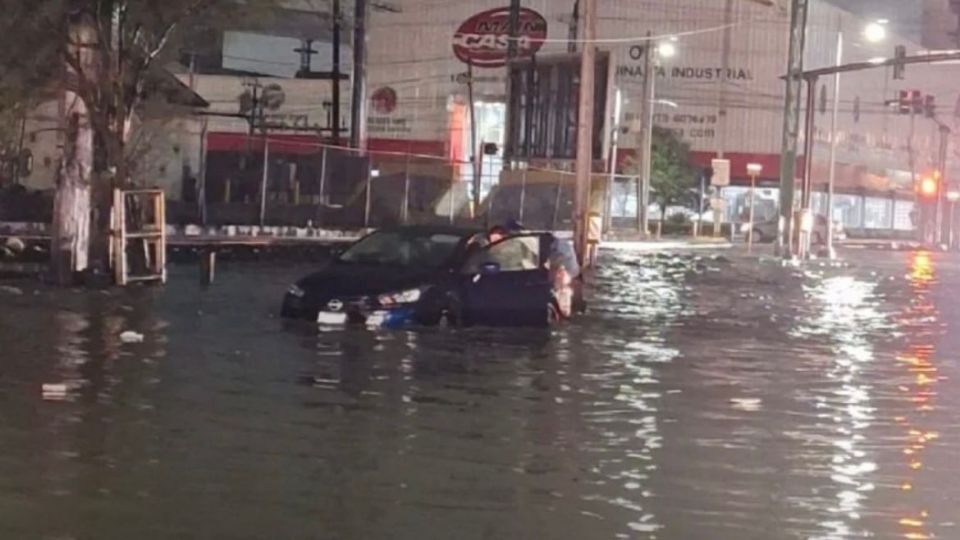 Lluvias en Monterrey.