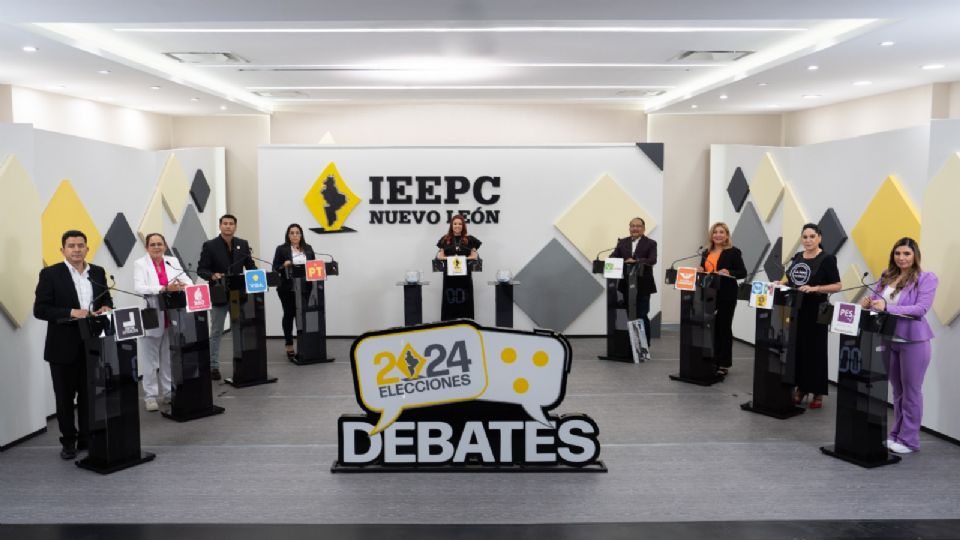 Debate entre los candidatos a la alcaldía de Escobedo.