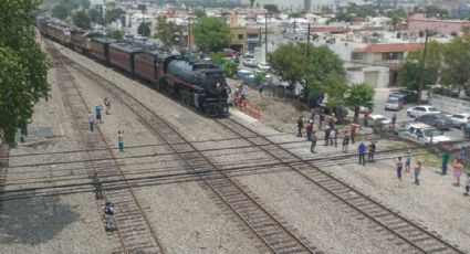 Video: Así pasó la locomotora de vapor de 1930 por Nuevo León