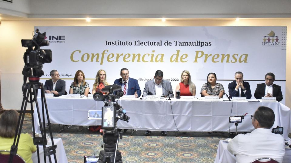 Instituto Electoral de Tamaulipas en rueda de prensa