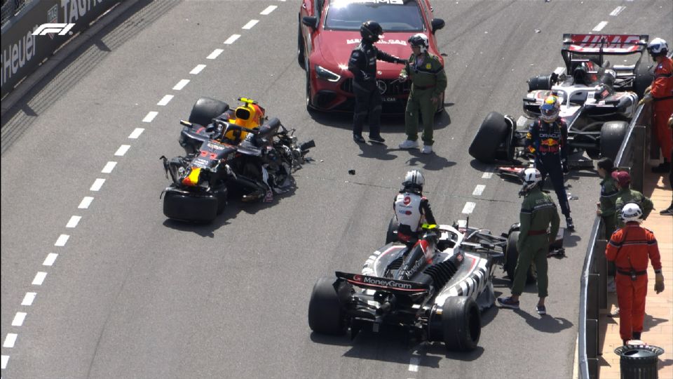 Sergio Pérez sufrió un aparatoso accidente en el Gran Premio de Mónaco