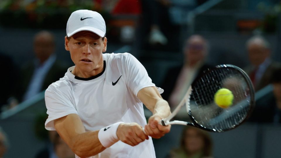 Jannik Sinner durante el Masters 1000 de Madrid 2024.