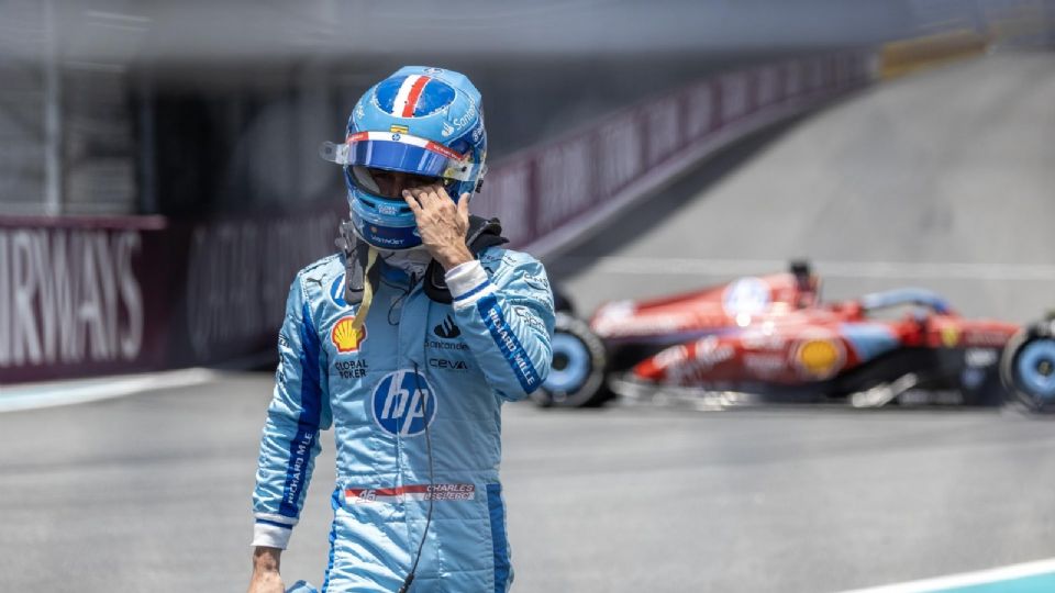 Charles Leclerc durante el Gran Premio de Miami.