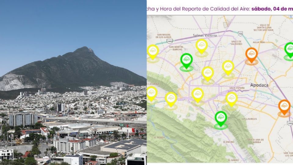 Predomina calidad del aire aceptable en la Zona Metropolitana de Monterrey.