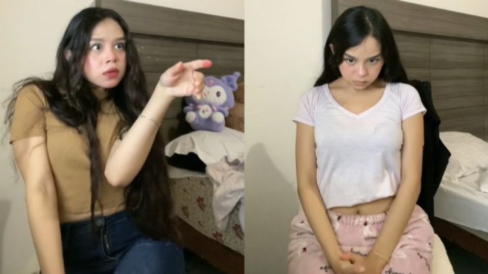 Joven influencer en TikTok.