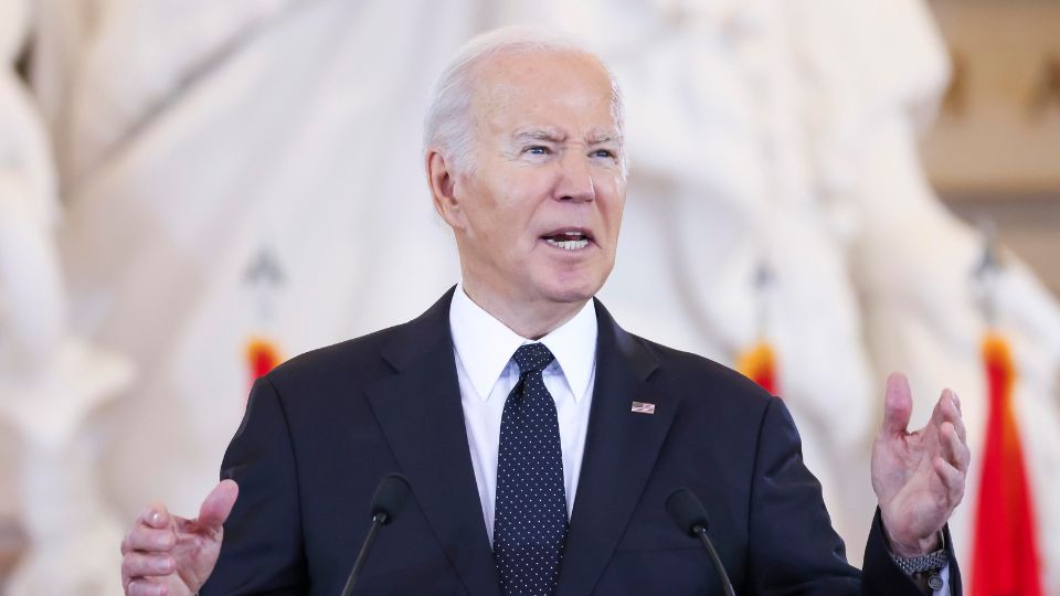 Joe Biden presidente de Estados Unidos, 7 de mayo de 2024.