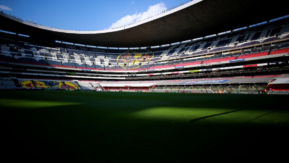 Estadio Azteca desde dentro.