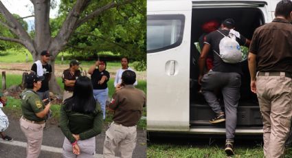 INM y GN frenan caravana migrante en Chiapas