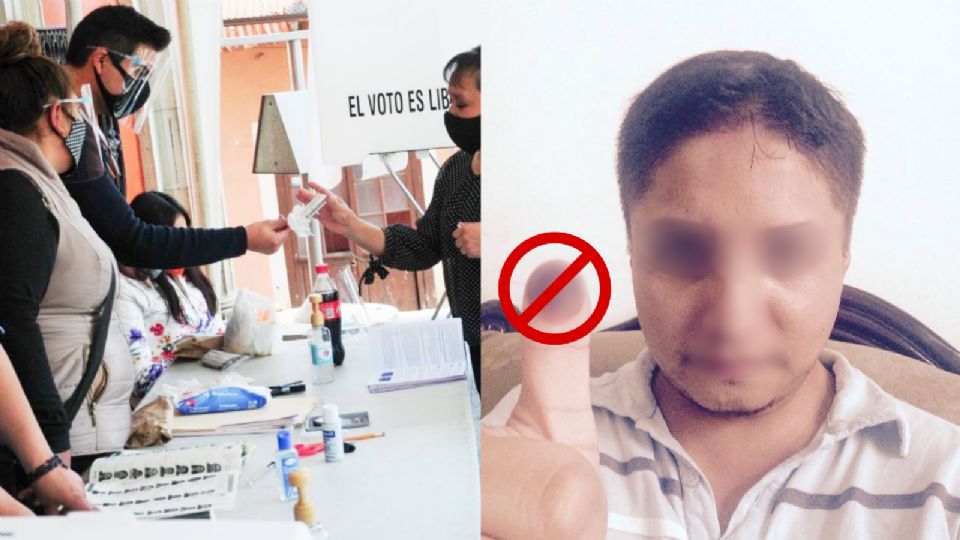 Desaconsejan compartir imágenes de credencial del INE y dedo entintado tras votar.