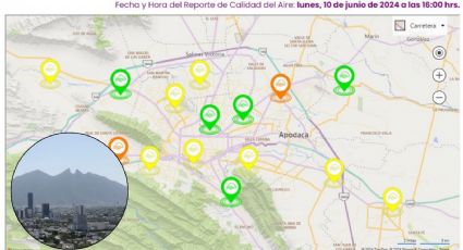 Mejora calidad del aire tras lluvias; incendio en Pesquería afecta Apodaca y Escobedo