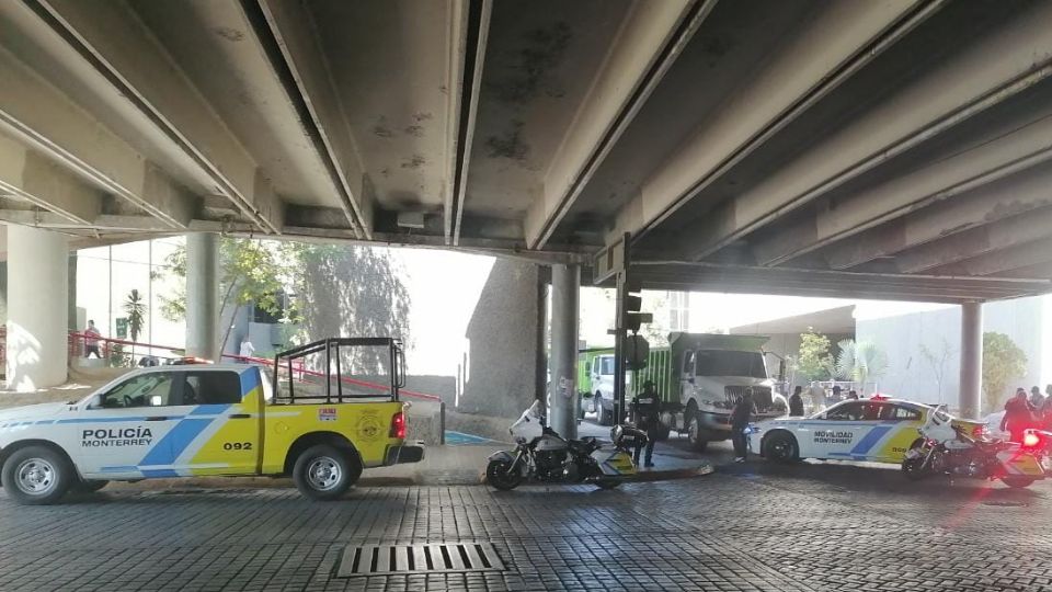 Presencia de tránsito en el centro de Monterrey | X / @SSPCMonterrey