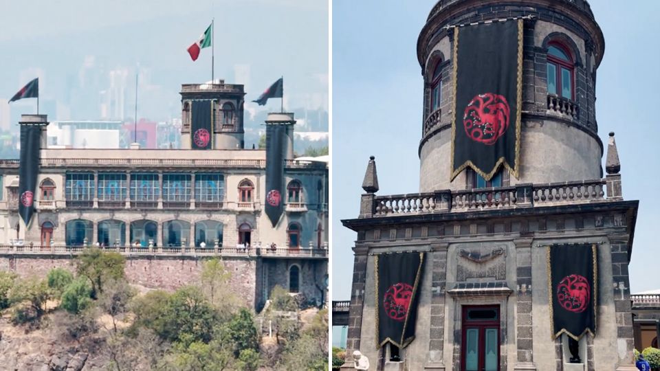 Imágenes editadas del Castillo de Chapultepec