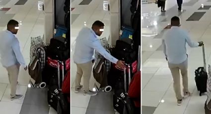 Video: Captan a hombre robando maleta en plaza comercial de Apodaca