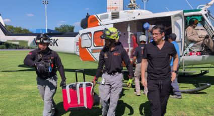 Trasladan en helicóptero un corazón para trasplante en Monterrey