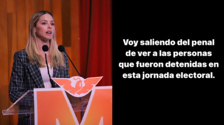 Mariana Rodríguez visita a 4 ‘emecistas’ detenidos en el penal