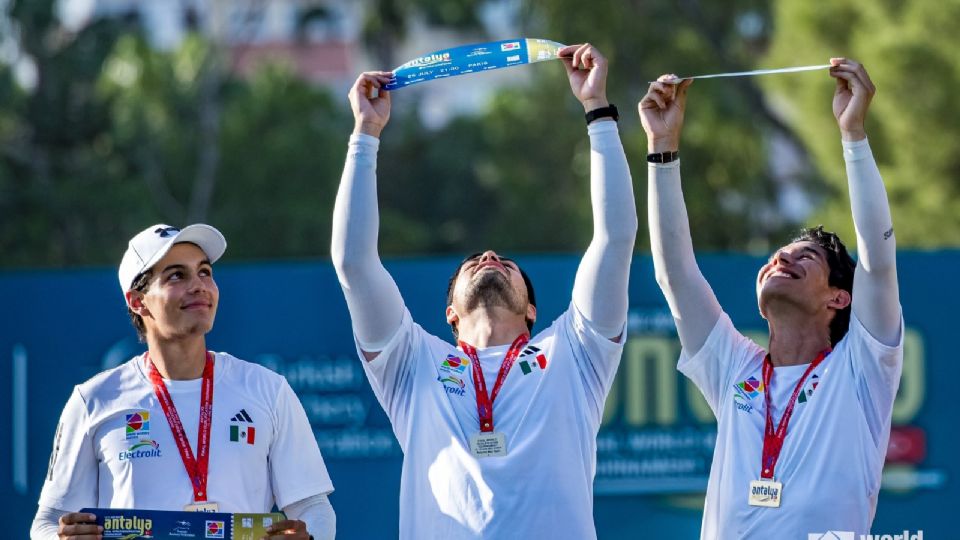 México clasifica con oro en tiro con arco a los Juegos Olímpicos de París 2024.