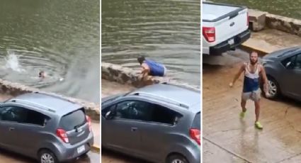 Video: Hombre se salva de ser devorado por 7 cocodrilos en laguna de Tabasco