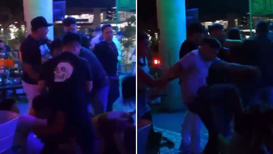 Pelea dentro de bar en Monterrey