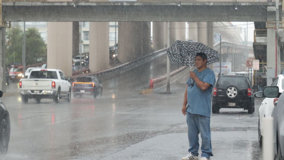 Luvia en Monterrey.