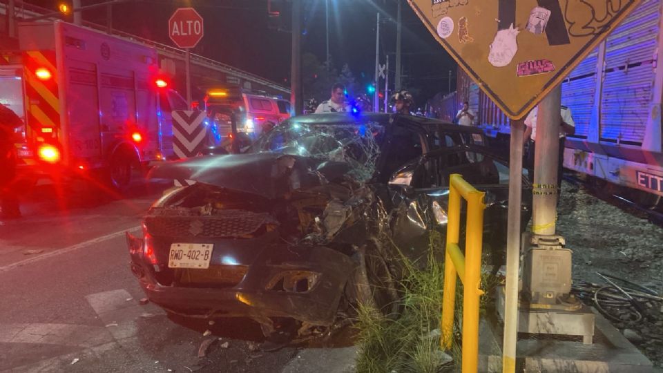 En el choque participó un auto tipo Suzuki.