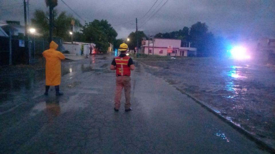 Elementos de Protección Civil llegaron al lugar.