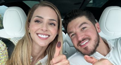 Mariana Rodríguez acude a votar con Samuel García