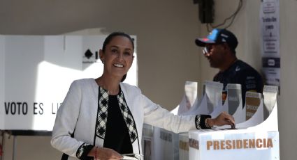 'Estoy muy contenta', Claudia Sheinbaum acude a votar