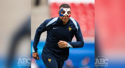 Eurocopa: Mbappé ya entrena con máscara