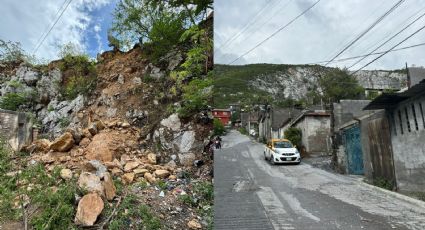 Se desgaja cerro del Topo Chico tras lluvias de ‘Alberto’